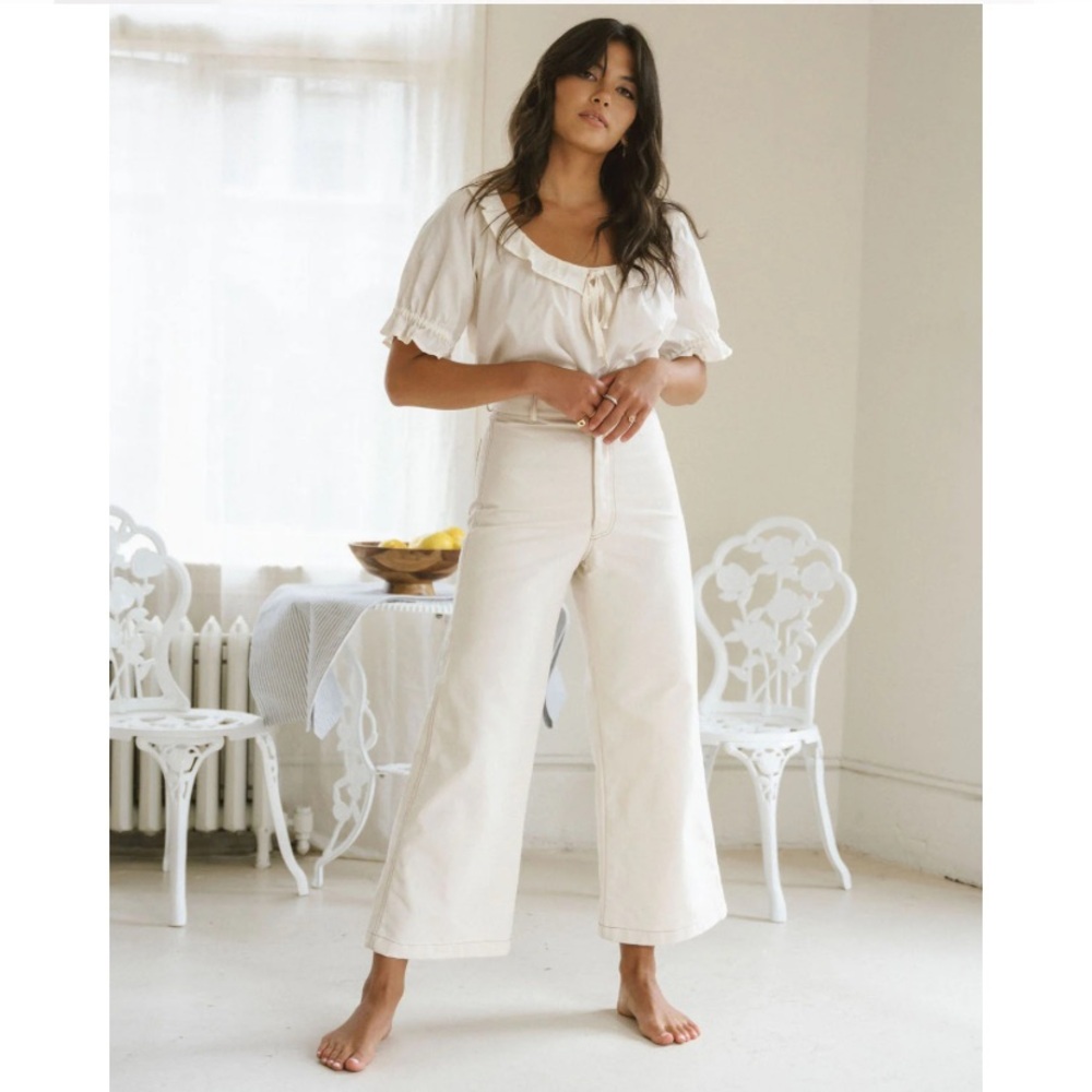 Harly Jae Tristan pants in Mylk (off white) sz M